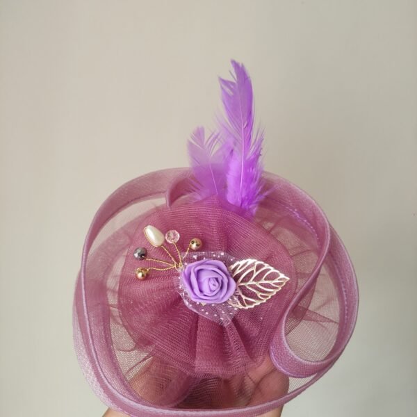 Purple Fascinator