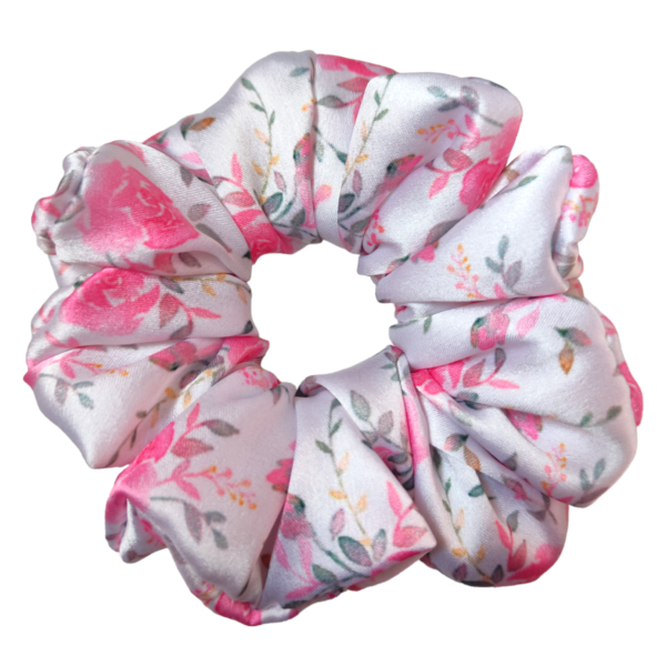 Blush blossom scrunchie