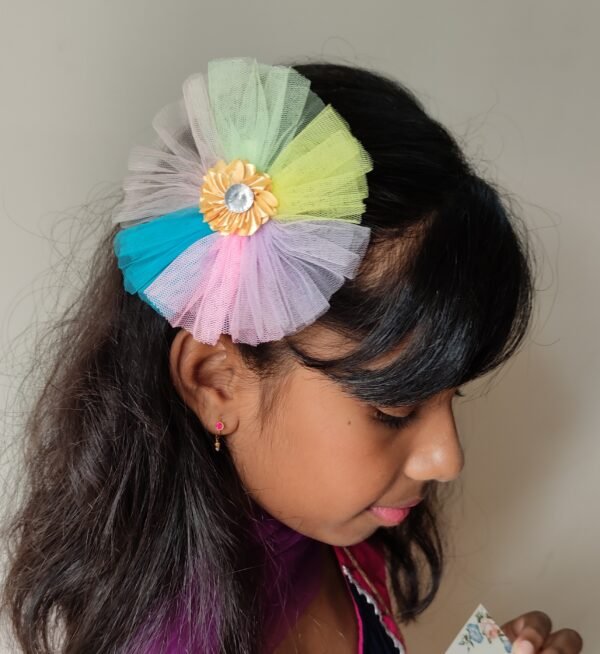 unicorn fascinator , multi color fascinator