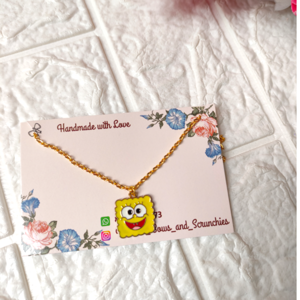 Smiley charm necklace