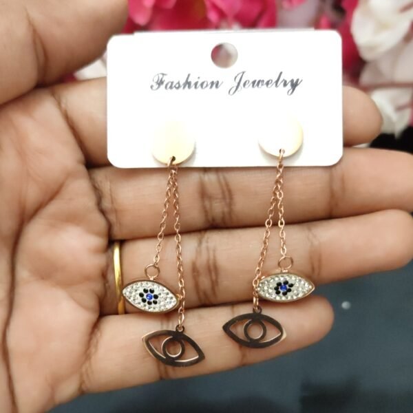 Evil eye Anti tarnish earrings