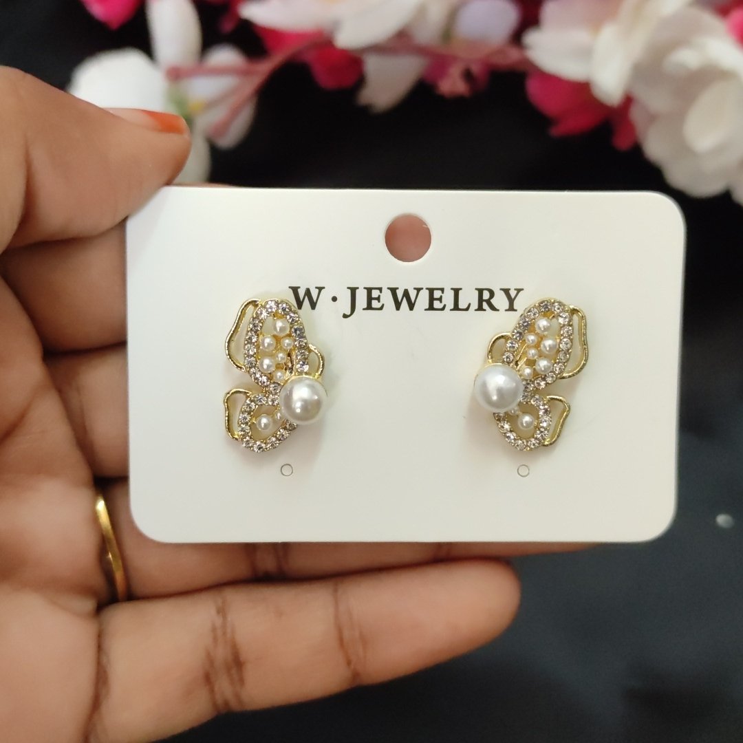 half butterfly earrings