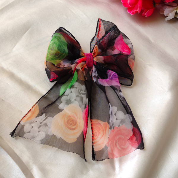 Organza tail bow